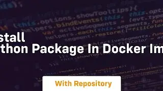 How to Install Private Python Package in Docker image build