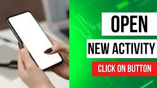 Open New Activity From Android Button Click | Android Studio Button Onclick New Activity | On Click
