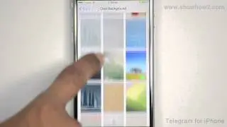 Telegram iOS App - How To Set A Chat Background Theme From Default Options