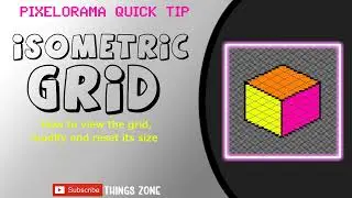 Pixelorama quick tip/How to use the Isometric Grid. Cómo usar la Cuadrícula isométrica/Pixel art