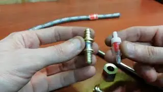 металлический обратный клапан+шарик своими руками