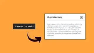 Create a Modal Using HTML And CSS | Simple Popup With Click Button