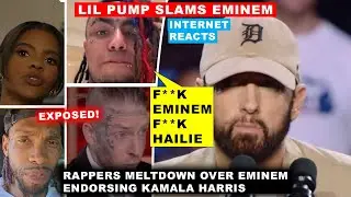 Lil Pump MELTDOWN After Eminem Endorses Kamala Harris “F** You & F** Hailie”, Rapper VOWS to DISS Em