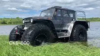 Снегоболотоход СКБ-600 на шинах Мамонт 1780х710R32