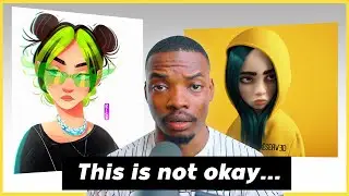 This Celebrity Is Stealing Art And Thinks It's Okay ( but twitter artists said sike)