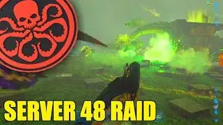 HYDRA PULLED UP TO INVICTUS MAIN! - ARK OFFICIAL MEGA TRIBE WAR - SERVER 48 RAID