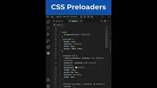 html css preloader animation | animation effects html css only 