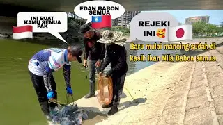 Rejeki Pemancing Baru Datang sudah di kasih ikan Nila Babon semua  seberat 20 kg