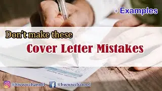 Don't Make These 6 Cover Letter Mistakes