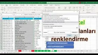 Excel 1 Dakika - Büyük Harf Olanları Renklendirme