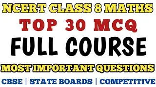 Best MCQ Class 8 Maths Full Syllabus // Class 8 Maths MCQ // Important Questions Class 8 Maths