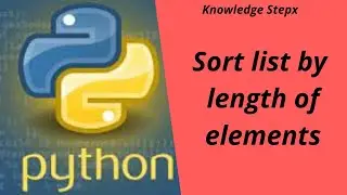 Sort list by length of elements using Python