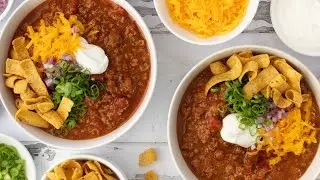 Beefy Loaded Oklahoma-Style Chili Recipe