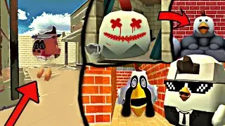 possessed pig , scary entitys and more in chicken gun!! who are they??