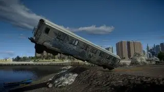 GTA IV Subway Train Crash Testing - Insanegaz