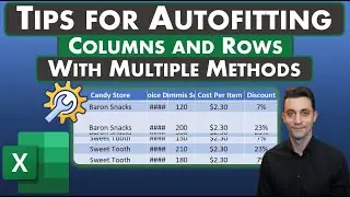Excel Tips - For Autofitting Columns and Rows | Multiple Methods