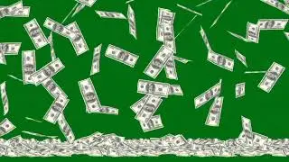 Green Screen Money Rain No Copyright Free Stock Footage Free Commercial Use♏