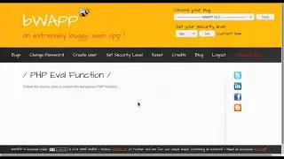 bWAPP - PHP Eval Function