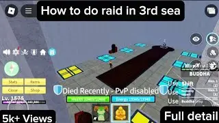How to do raid in 3rd sea in Blox Fruit | 3rd sea me raid kaise kare | #bloxfruits #roblox