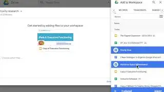 Google Drive: Priority Page & Workspaces