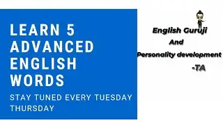 Advanced English Words | Learn English | English Guruji TA