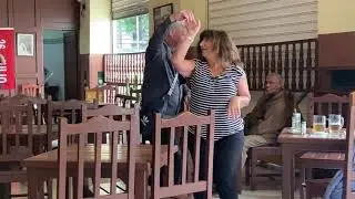 Couple dancing in a barHabana, CUBA