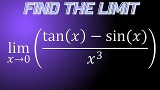 Limit of (tanx-sinx)/x^3 as x approaches 0