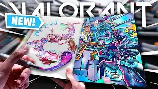 I Made An EPIC VALORANT DRAWING !! 🎨✨ (insane)