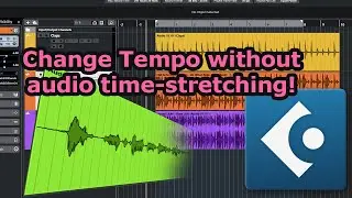 Cubase 12: How to change tempo without stretching audio