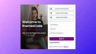 How To Create a Responsive  Login Form In HTML and CSS | HTML Login Form | 
