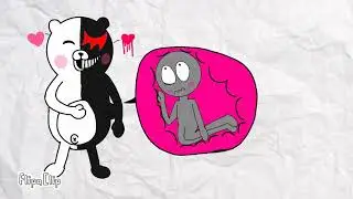 Monokuma vore a person