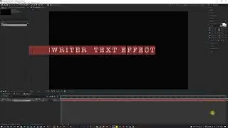 Typewriter Text Effect in Adobe After effects