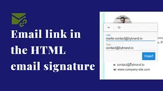 Add email link in an HTML email signature