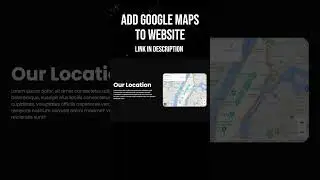 Add Google Maps to Website with HTML & CSS Tutorial 