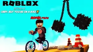 Играю в Obby, but you're on a bike🏆 | ROBLOX!!