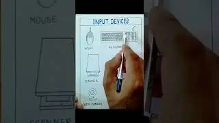 How to draw input device of computer easy steps for beginners