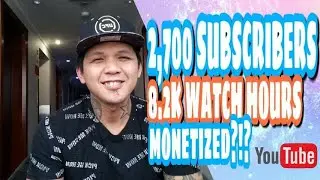 BAKIT DI PA MONETIZED?! 2,700 SUBCRIBERS AT 8.2K WATCH HOURS!!! | EXPLAINED! ! MONETIZATION!