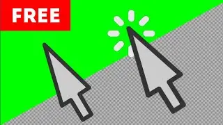 Click cursor/mouse sound effect green screen || green screen, transparent background free download