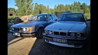 BMW e34 540i straight pipe sound check