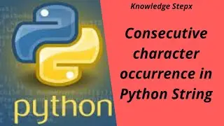 Find consecutive character occurrence in python string