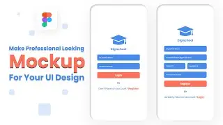 How To Create Beautiful Looking Mockup For UI Design In Figma | Mockup Tutorial | Figma Tutorial