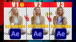 Who is the winner🔥! Roto Brush 1 to 3 in after effects II V1 Vs V2 & 🔥V3 New Version🔥!