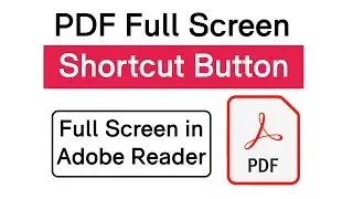 How To View PDF Document In Full Screen | How to View a PDF in Full Screen | PDF Full Screen Mode