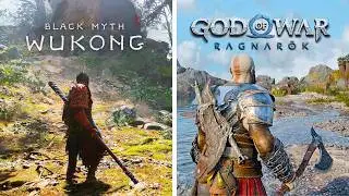 Black Myth Wukong vs God of War Ragnarok - Physics and Details Comparison