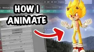 How I animate | Super Sonic animation