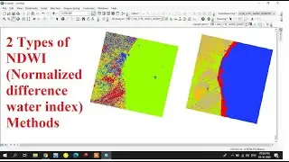 How to create Normalized Difference Water Index (NDWI) in Arc GIS