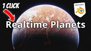 stunning Planets with Blender in seconds