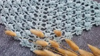ЧТО-ТО НОВЕНЬКОЕ! Посмотрите какая красивая ШАЛЬ КРЮЧКОМ, мастер-класс | Crochet Shawl