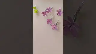 делаю букет цветов из лески и лака 💐 