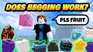BEGGING for Fruit in Blox Fruits - Does it work?
